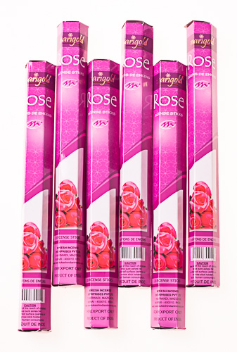 Благовония угольные Роза 15гр/Marigold - Black Incense Sticks - Rose 15GM