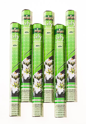 Благовония угольные Лилия15гр/Marigold - Black Incense Sticks - Lily 15GM