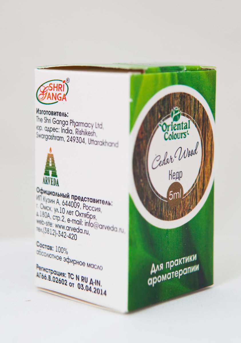 Кедр/Cedar wood Шри Ганга 5 мл