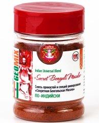 Смесь пряностей и специй По-индийски (Secret Bengali Masala),100 г, пл/уп-ка флип/крышка LALITA®