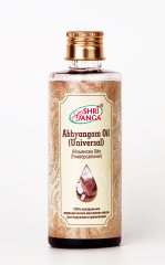 Абхьянгам (универсальное) 200 мл Шри Ганга Фармаси // Abhyangam Oil (universal) Shri Ganga