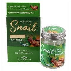 Ампульная сыворотка для лица с фильтратом улитной слизи, 50 мл / NINA BUDA