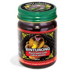 Черный бальзам с ядом Кобры, 50гр/Binturong Black Balm with Cobra venom
