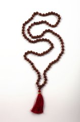 Чётки из органической семиликой рудракши, 108 бусин