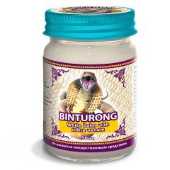 Белый бальзам с ядом Кобры, 50гр/Binturong White Balm with Cobra venom