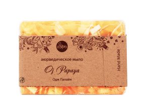 Аюрведическое мыло Одж Папайя 100 гр (Oj Oj Papaya Soap)