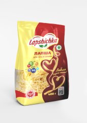 Лапша витаминная Для супа и гарнира ТМ Lapshichka, 400 г.