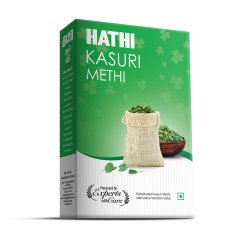 Fenugreek Leaves (Kasuri Methi) / Пажитник (шамбала) Листья / 25 г / коробка / HATHI MASALA