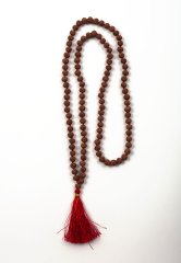Чётки из органической шестиликой рудракши, 108 бусин