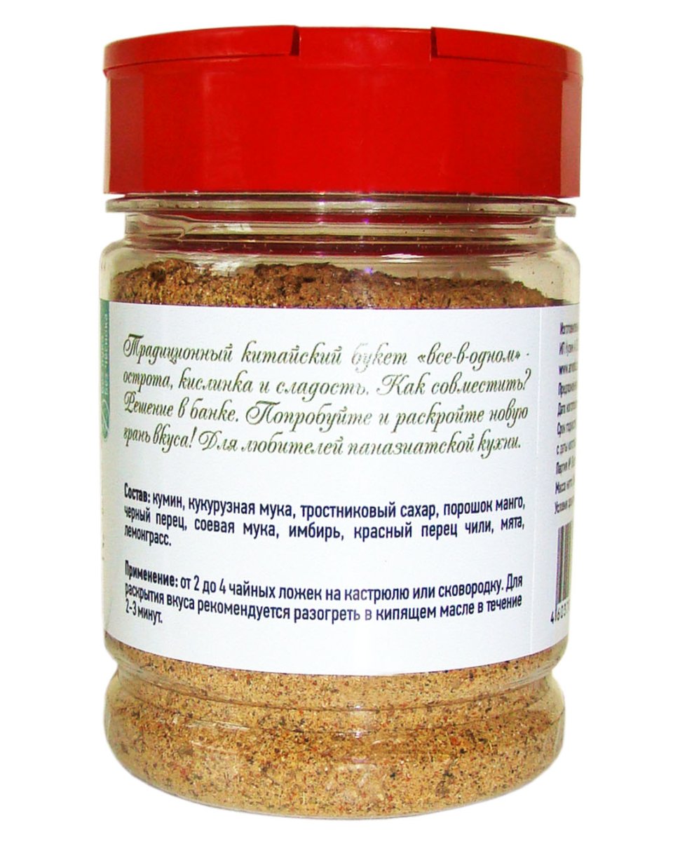 Смесь пряностей и специй кисло-сладкая По-китайски (Sweet-n-sour) 100г, пл/уп-ка флип/крышка LALITA®