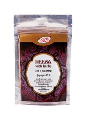 Хна натуральная с травами «Для проблемной кожи головы» (аюрведическая формула №4), 100 г/Shri Ganga®