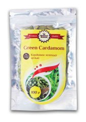 Кардамон зеленый целый 50гр/Шри Ганга