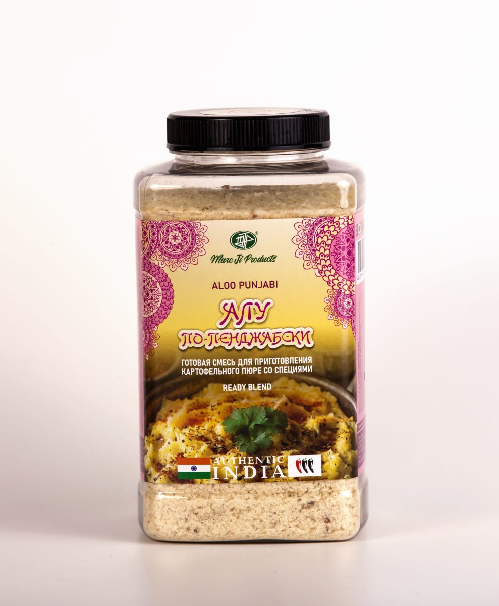 Алу по-пенжабски (готовая смесь для приготовления картофельного пюре со специями) / Aloo punjabi / 450 г / пл/банка / Marc Ji Products®
