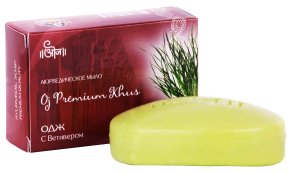 Аюрведическое мыло Одж Кхус 100 гр (Oj Premium Khus Soap)
