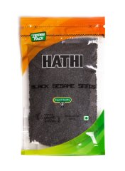 Sesame Black Seeds / Кунжут черный семена / 200 г / пакет / HATHI MASALA