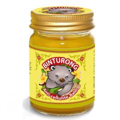 Желтый антицеллюлитный бальзам с куркумой и имбирем, 50 гр/Binturong Anti-cellulite Balm