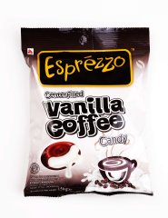 Леденцы эспрессо ваниль кофе Esprezzo Vanilla Coffee Candy 150гр/Индонезия