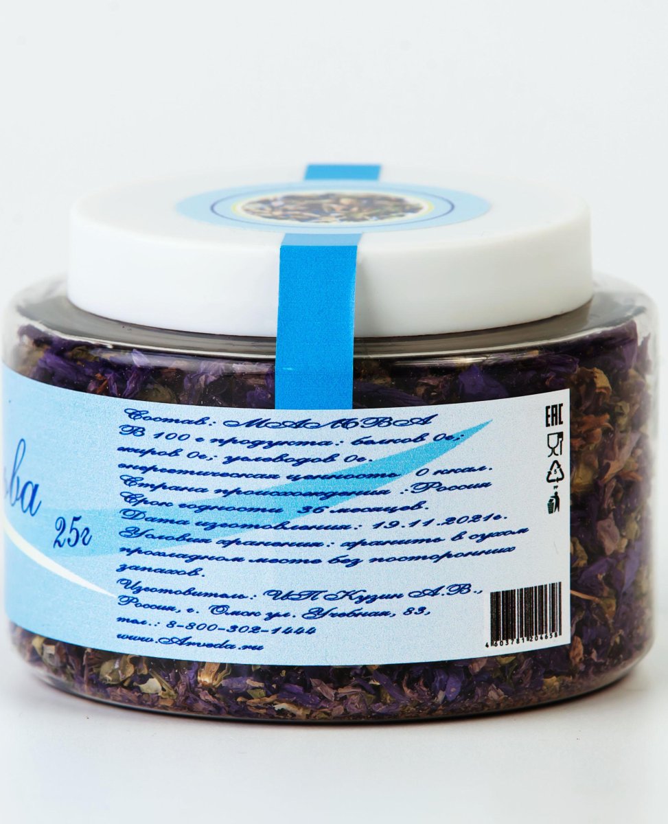 Мальва цветки, 25 г / Арведа