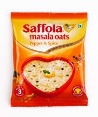 АКЦИЯ! 1+1 Саффола Масала Оутс с перцем и спец, хлопья из 100% цел. овса, 39 г / Oats Pepper & Spice