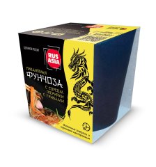 Лапша крахмальная бобовая Фунчоза с деликатесным соусом Терияки ТМ Rus Asia 120 г /ланч-бокс