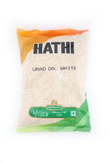 Urad Dal White / Урад дал белый / 1 кг / пакет / HATHI MASALA