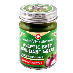 Бальзам-антисептик Тайская зеленка, 50ml/Binturong Aseptic Balm Brilliant Green