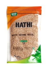 Sesame White Seeds / Кунжут белый семена / 200 г / пакет / HATHI MASALA