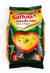 АКЦИЯ! 1+1 Саффола Масала Оутс карри с перцем, хлопья из 100% цел. овса, 400 г / Oats Curry & Pepper