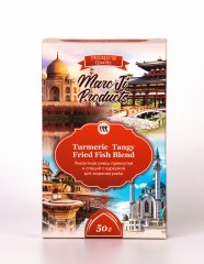 Пикантная смесь пряностей и специй с куркумой для жарения рыбы / Turmeric Tangy Fried Fish Blend/ 50 г / коробка/ Marc Ji Products®