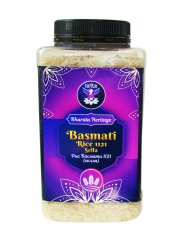 Рис Басмати (Basmati) 1121 (Sella) Bharata Heritage, Индия / 800 г / пласт. банка / LALITA®